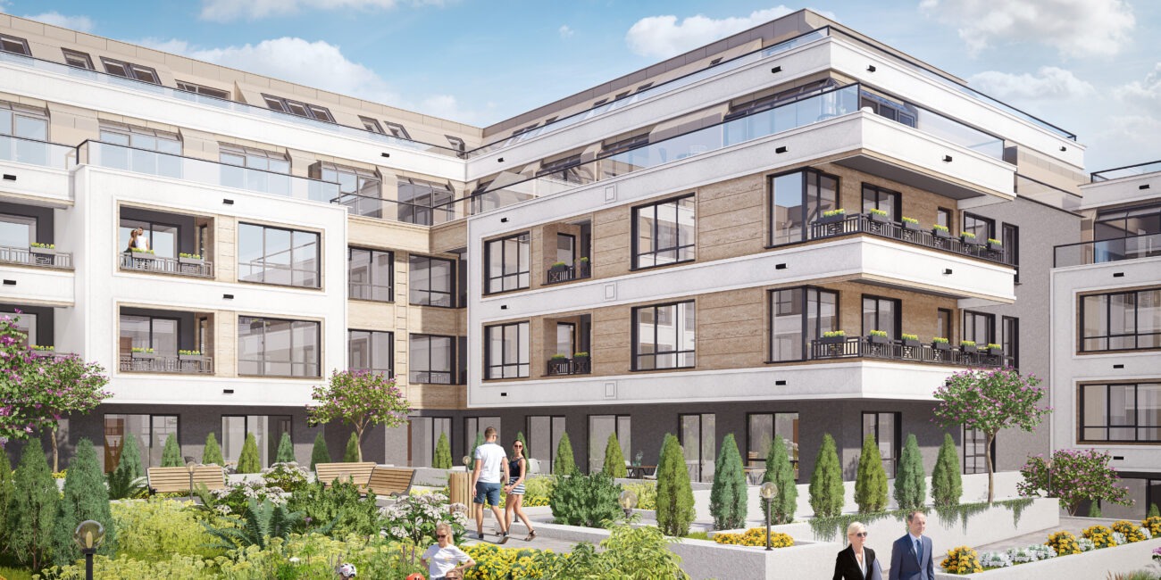 Сградата Karlovo Residence в строеж,