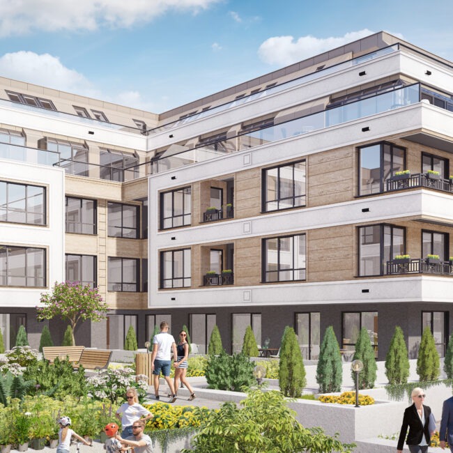 Сградата Karlovo Residence в строеж,